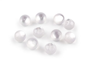 Nasturi premium de galanterie pentru cusut, cu efect de ochi de pisică și perlă - Nasturi rotunzi de 11mm pentru rochii de mireasă, bluze, tricotaje și lucru manual