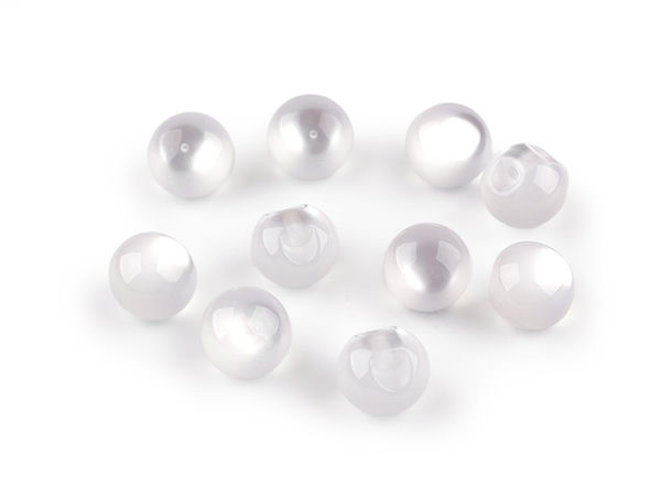Nasturi premium de galanterie pentru cusut, cu efect de ochi de pisică și perlă - Nasturi rotunzi de 11mm pentru rochii de mireasă, bluze, tricotaje și lucru manual