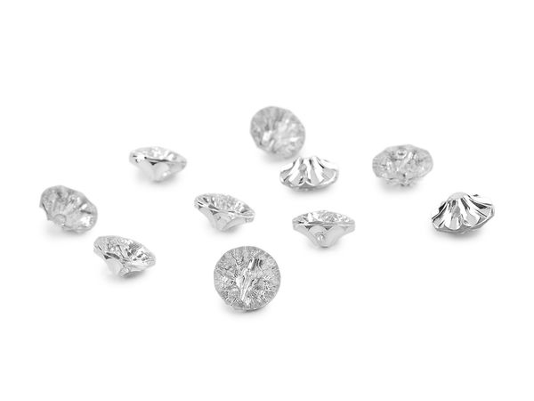 Nasturi eleganți cu picioruș, tip cristal, pentru rochii de mireasă, bluze și accesorii - Dimensiuni 20, 24, 28