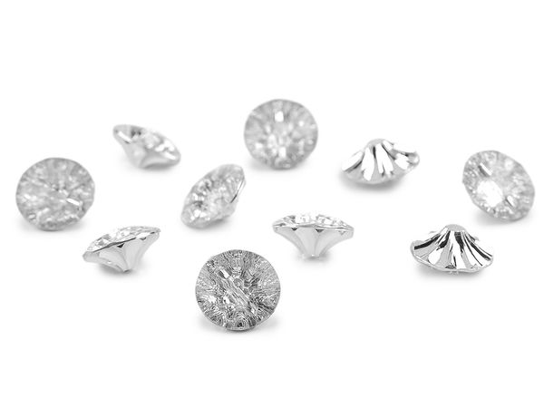 Nasturi eleganți cu picioruș, tip cristal, pentru rochii de mireasă, bluze și accesorii - Dimensiuni 20, 24, 28