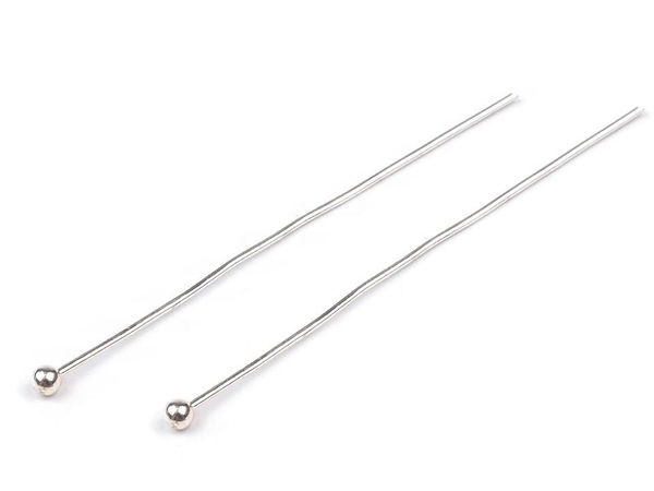 Ace premium cu cap sferic pentru realizarea bijuteriilor, 40 mm - Ace metalice flexibile pentru cercei, brățări și proiecte creative DIY
