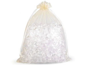 Săculeți eleganți din organza pentru cadouri (21x29 cm) - Săculeți diafani premium cu șnur pentru mărturii de nuntă, petreceri și ambalaje comerciale