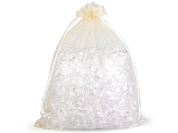 Săculeți eleganți din organza pentru cadouri (21x29 cm) - Săculeți diafani premium cu șnur pentru mărturii de nuntă, petreceri și ambalaje comerciale
