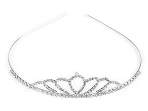 Bentiță premium tip tiară cu strasuri din cristal - Coroniță elegantă de păr pentru ocazii festive