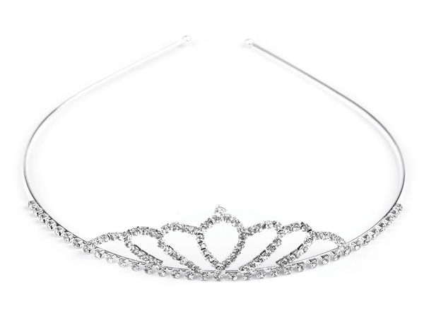 Bentiță premium tip tiară cu strasuri din cristal - Coroniță elegantă de păr pentru ocazii festive