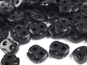 Opritoare mari de șnur cu 2 orificii (20x20 mm) – Accesorii de fixare premium pentru îmbrăcăminte și echipamente