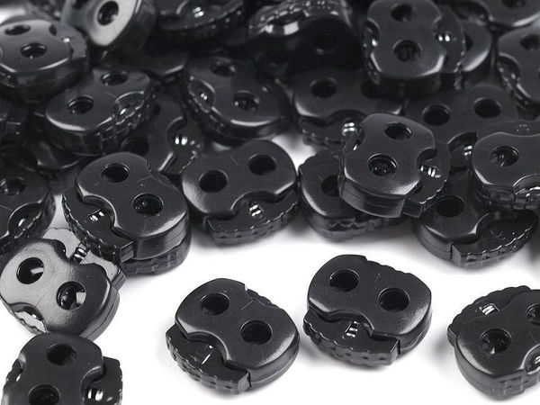 Opritoare mari de șnur cu 2 orificii (20x20 mm) – Accesorii de fixare premium pentru îmbrăcăminte și echipamente