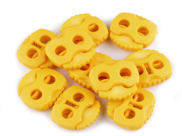 Opritoare premium pentru șnur, din nailon, cu 2 orificii (20x20 mm)