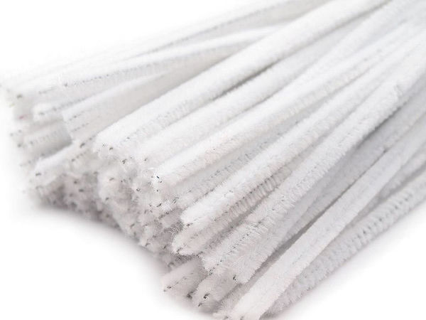 Sârmă plușată chenille premium (6mm x 30cm) – Tije flexibile pentru activități creative DIY, lucru manual și decorațiuni