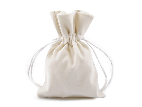 Săculeț premium din catifea pentru cadouri și bijuterii, cu șnur (8.5 x 11 cm)