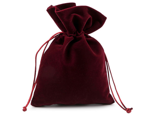 Săculeț de cadou din catifea premium cu șnur (12x17 cm) - Săculeț elegant pentru bijuterii și mărturii