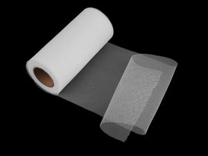 Rolă de tul decorativ premium (lățime 15 cm) - Alb ca zăpada