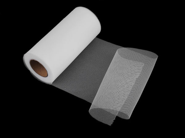 Rolă de tul decorativ premium (lățime 15 cm) - Alb ca zăpada