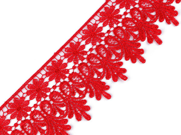 Dantelă decorativă guipure premium pentru cusut și galanterie - Lățime 70 mm, Rolă 13.5 m