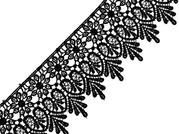 Dantelă decorativă guipure premium pentru cusut și galanterie - Lățime 70 mm, Rolă 13.5 m