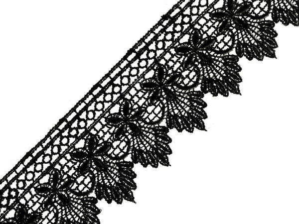 Bandă decorativă din dantelă ghipur premium - 55mm
