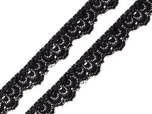 Bordură din dantelă elastică premium, lățime 16 mm - Panglică decorativă elegantă de galanterie pentru lenjerie, îmbrăcăminte și decorațiuni interioare