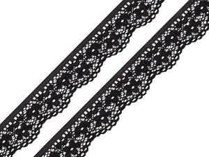 Dantelă elastică premium de 25 mm - Bordură florală elegantă pentru lenjerie și accesorii