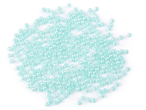 Mărgele din plastic tip perlă Premium Glance de 3 mm, super lucioase, pentru bijuterii și decorațiuni vestimentare