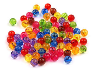 Mărgele rotunde premium din plastic de 6 mm pentru bijuterii handmade, coliere și brelocuri