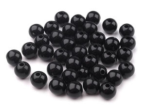 Mărgele rotunde din plastic premium pentru confecționarea bijuteriilor și lucru manual - 8 mm