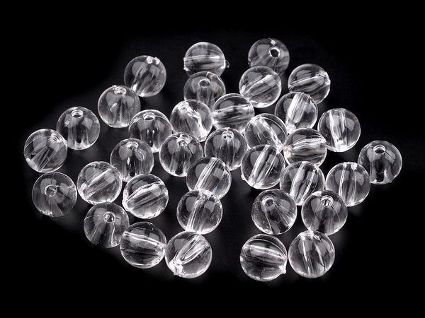 Mărgele rotunde din plastic premium pentru confecționarea bijuteriilor și lucru manual - 8 mm