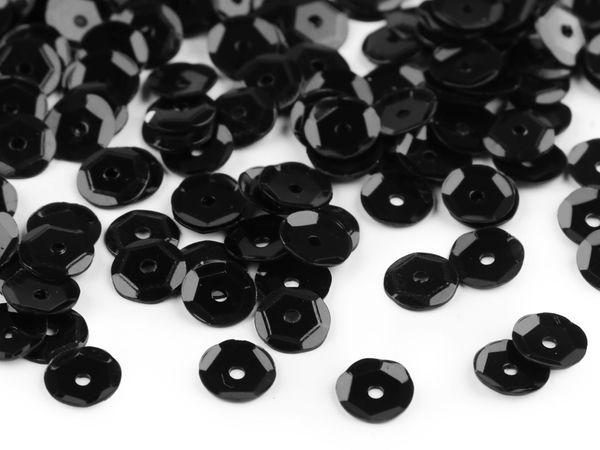 Paiete bombate premium (6 mm) – Paiete filigranate strălucitoare pentru broderie, costume și creații artizanale (pachet de 50 g)