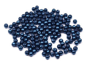 Mărgele rotunde din sticlă tip perlă (4mm) – Componente premium din perle artificiale pentru crearea de bijuterii, design floral și decor de evenimente