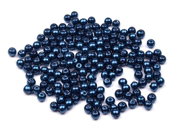 Mărgele rotunde din sticlă tip perlă (4mm) – Componente premium din perle artificiale pentru crearea de bijuterii, design floral și decor de evenimente