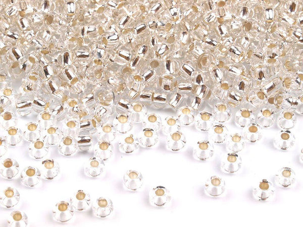 Mărgele de nisip premium din sticlă cehească Preciosa 10/0 - 2.3mm Rocaille pentru bijuterii, lucru manual și artizanat, 250g
