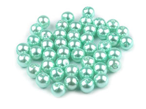 Mărgele tip perle din plastic premium Glance, 6 mm - Mărgele ușoare pentru confecționarea bijuteriilor și galanterie
