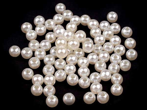 Mărgele tip perlă din plastic strălucitoare, 5 mm - Perle de imitație premium și ușoare pentru realizarea de bijuterii și proiecte creative