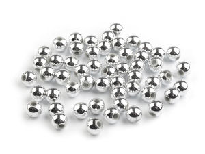 Mărgele perlate din plastic cu finisaj metalizat premium (6 mm) - Accesorii lucioase pentru creație și galanterie