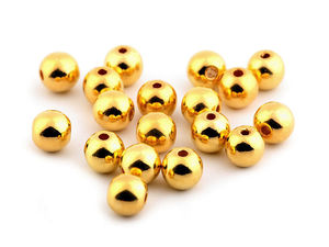 Mărgele din plastic Glance Metallic super-lucioase – Perle ușoare de 8 mm pentru bijuterii și proiecte de galanterie