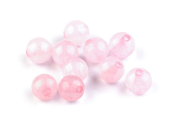 Mărgele din cuarț roz natural (6mm) - Mărgele rotunde premium pentru crearea de bijuterii și tehnica wire wrapping