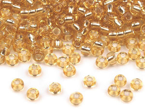 Mărgele de nisip premium din sticlă cehă Preciosa, mărimea 8/0 (3 mm) – Mărgele rotunde lucioase pentru bijuterii handmade și broderii
