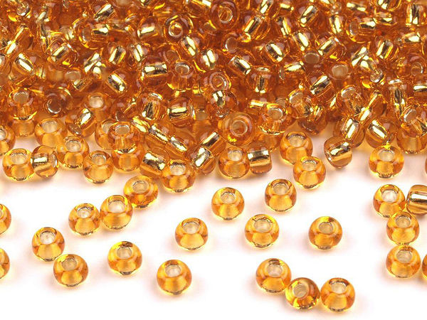Mărgele de nisip premium din sticlă cehă Preciosa, mărimea 8/0 (3 mm) – Mărgele rotunde lucioase pentru bijuterii handmade și broderii