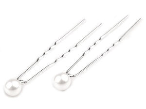 Ac de păr elegant cu perlă artificială de 8 mm - Ac de păr decorativ premium pentru nunți, baluri și coafuri de ocazie