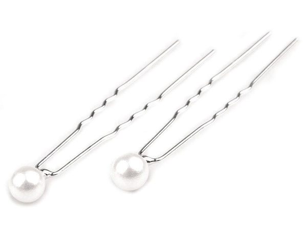Ac de păr elegant cu perlă artificială de 8 mm - Ac de păr decorativ premium pentru nunți, baluri și coafuri de ocazie