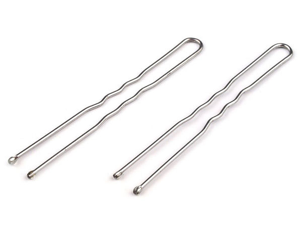 Agrafă de păr metalică minimalistă, 60 mm - Fixare sigură pentru păr fin și des