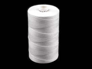 Ață de cusut premium din vâscoză filată - TEX 25x2, 1000m (Alb)
