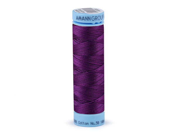 Ață de cusut din bumbac 100% Amann Triana Premium – 100m, Eticheta Nr. 50 | Ață de înaltă rezistență pentru îmbrăcăminte, lenjerie de pat și textile de casă
