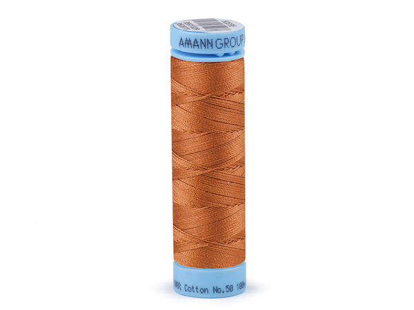 Ață de cusut din bumbac 100% Amann Triana Premium – 100m, Eticheta Nr. 50 | Ață de înaltă rezistență pentru îmbrăcăminte, lenjerie de pat și textile de casă