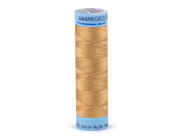 Ață de cusut din bumbac 100% Amann Triana Premium – 100m, Eticheta Nr. 50 | Ață de înaltă rezistență pentru îmbrăcăminte, lenjerie de pat și textile de casă