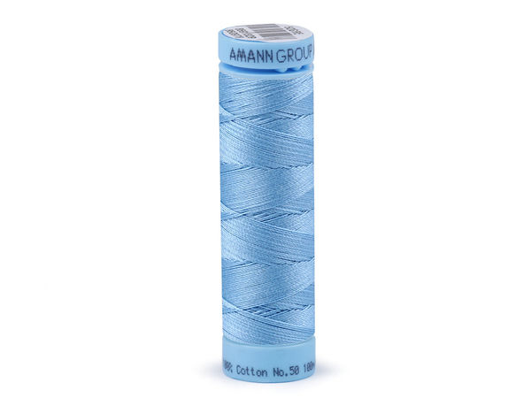 Ață de cusut din bumbac 100% Amann Triana Premium – 100m, Eticheta Nr. 50 | Ață de înaltă rezistență pentru îmbrăcăminte, lenjerie de pat și textile de casă