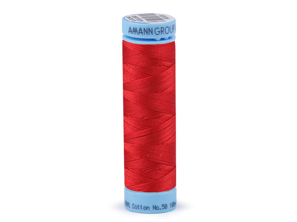 Ață de cusut din bumbac 100% Amann Triana Premium – 100m, Eticheta Nr. 50 | Ață de înaltă rezistență pentru îmbrăcăminte, lenjerie de pat și textile de casă