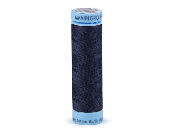 Ață de cusut din bumbac 100% Amann Triana Premium – 100m, Eticheta Nr. 50 | Ață de înaltă rezistență pentru îmbrăcăminte, lenjerie de pat și textile de casă
