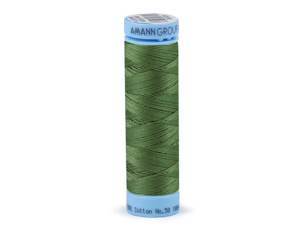 Ață de cusut din bumbac 100% Amann Triana Premium – 100m, Eticheta Nr. 50 | Ață de înaltă rezistență pentru îmbrăcăminte, lenjerie de pat și textile de casă