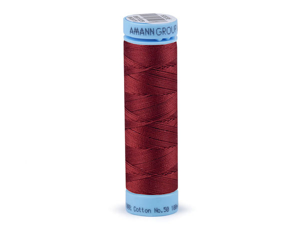 Ață de cusut din bumbac 100% Amann Triana Premium – 100m, Eticheta Nr. 50 | Ață de înaltă rezistență pentru îmbrăcăminte, lenjerie de pat și textile de casă