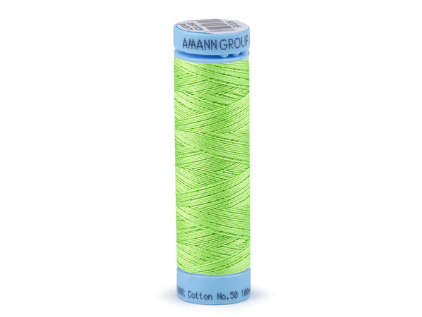 Ață de cusut din bumbac 100% Amann Triana Premium – 100m, Eticheta Nr. 50 | Ață de înaltă rezistență pentru îmbrăcăminte, lenjerie de pat și textile de casă